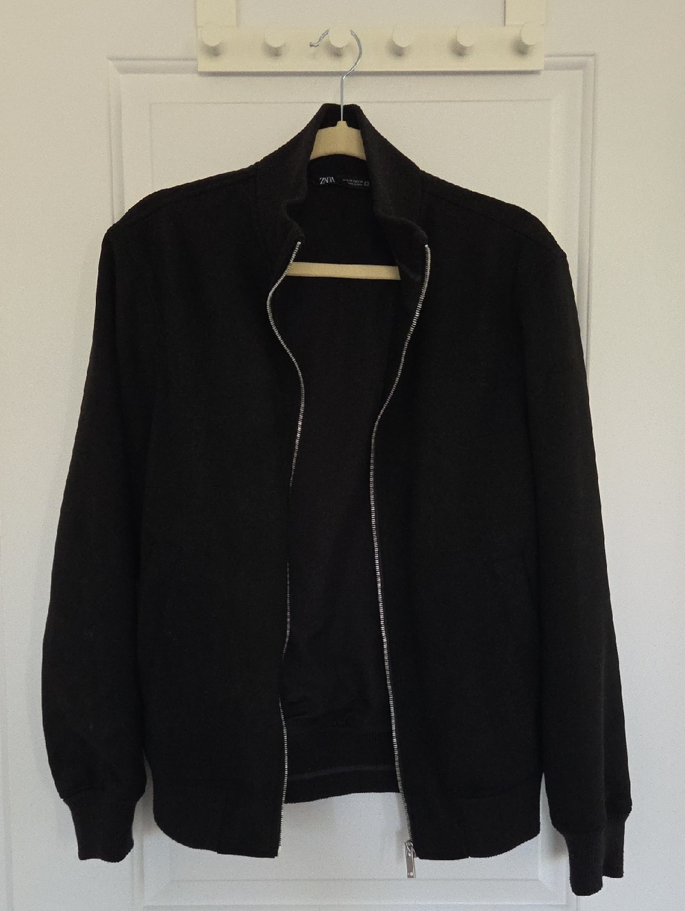 Zara Black Suede Like Jacket